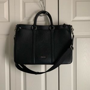 Coach double laptop bag